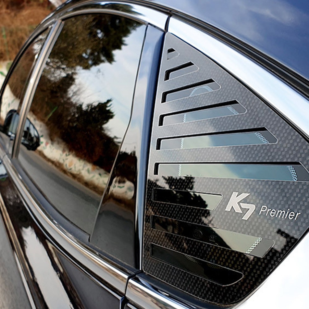 K7 프리미어 카이만 카본스타일 C필러 스포츠 플레이트 아크릴 레터링 몰딩 자동차용품