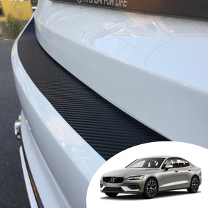 어른킹 볼보 S60 2021~ 트렁크 리어 범퍼 프로텍터 데칼 스티커 스크레치 방지 자동차 랩핑 시트지