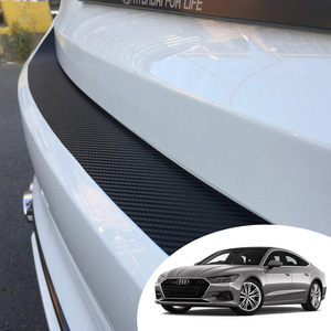 어른킹 아우디 A7 2018~2021 트렁크 리어 범퍼 프로텍터 데칼 스티커 스크레치 방지 자동차 랩핑 시트지