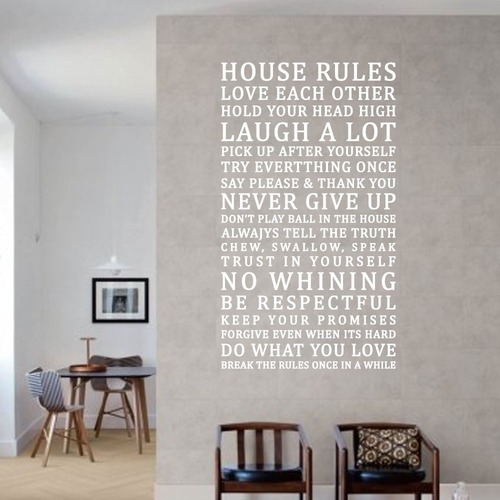 어른킹 하우스룰 인테리어 포인트 데코 스티커 C타입 집안규칙 명언 홈 거실 방 벽 월 신혼집 게스트 하우스