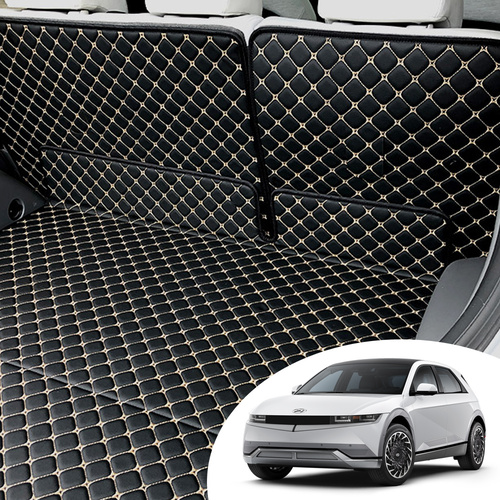 아이오닉5 카이만 퀄팅 레더 트렁크 매트 방수기능 오염방지 간편세척 캠핑 차박 자동차용품