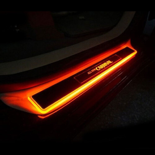 카이만 올뉴카니발 스마트 LED 도어스커프 몰딩 스크래치 흠집 방지 자동차 익스테리어용품