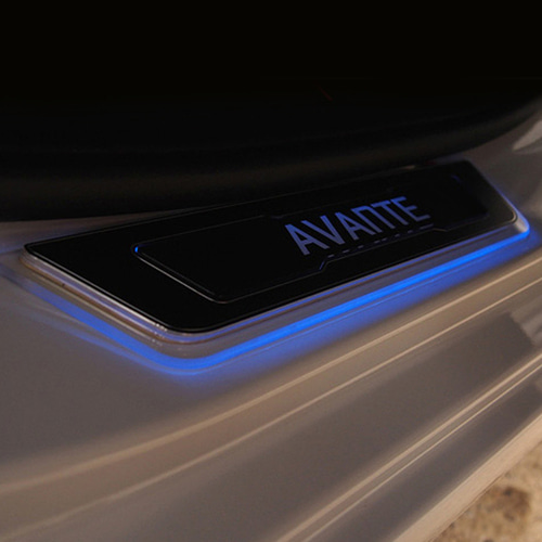 카이만 아반떼AD 스마트 LED 도어스커프 몰딩 스크래치 흠집 방지 자동차 익스테리어용품
