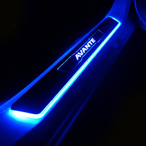 카이만 아반떼MD 스마트 LED 도어스커프 몰딩 스크래치 흠집 방지 자동차 익스테리어용품