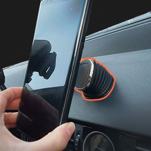 스프링 자석 스마트폰 거치대 360도회전 사각라운딩 K605 핸드폰거치 편의용품 안전운전 자동차용품