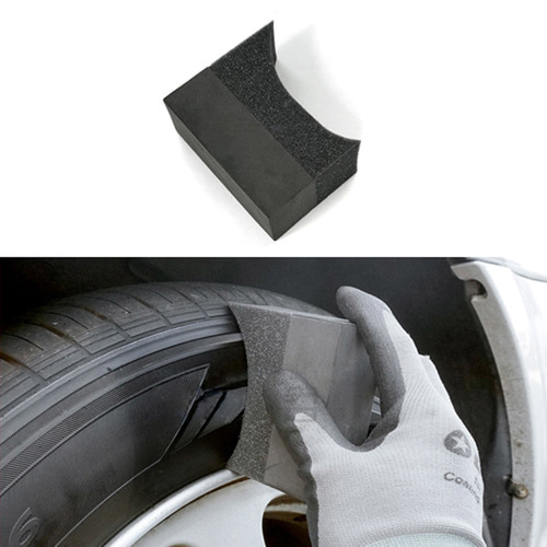SF 타이어 광택용 스펀지 Ver.2 손쉬운작업 셀프 세차용품 차량관리 자동차용품