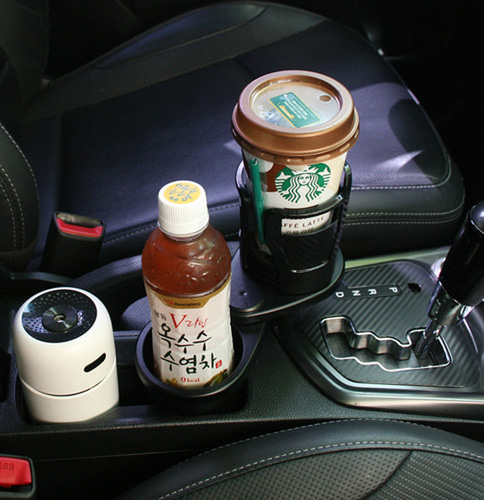 SF 카본 멀티 차량용 컵홀더 360도 회전 와이드 다용도 거치대 간편장착 편의용품 차량관리 자동차용품