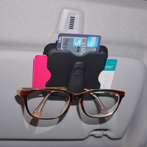 SF 차량용 3포켓 카드클립 안경걸이 멀티포켓 손쉬운장착 편의용품 차량관리 자동차용품